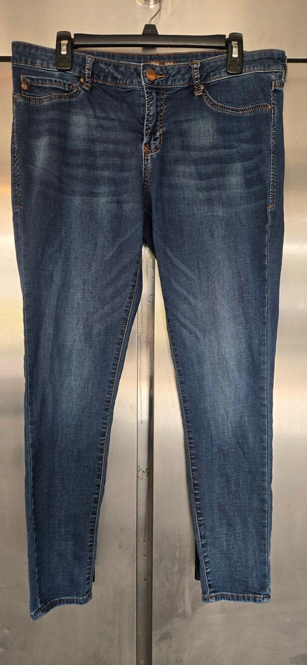Dear John Womens Skinny Jeans 31 Dark Wash Blue Stretch Denim 5 Pocket Casual